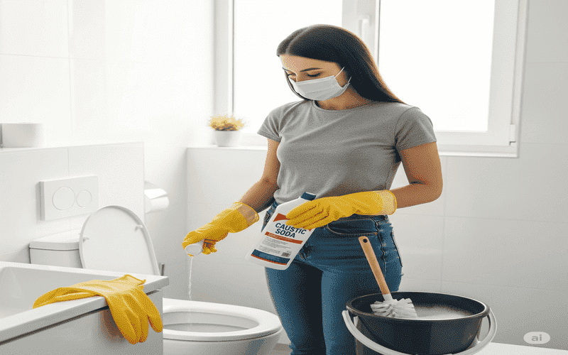 Cara Menggunakan Soda Api Untuk WC Mampet