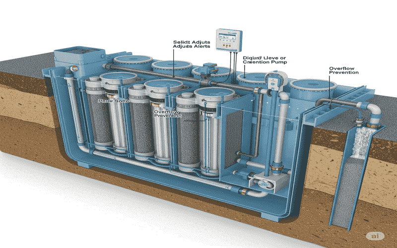 ukuran dan gambar desain septic tank anti penuh
